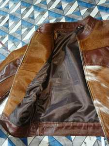 Women's Genuine <b>Leather</b> Bomber <b>Jacket</b> Cowhide Fur Panel Zipper Closure Stand Collar Full Sleeve Autumn Style - Product Image 4