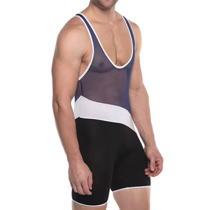 Combinaison de lutte sublimée pour homme, extensible et compressive, une pièce, pour haltérophilie, powerlifting, entraînement sportif, vêtements de sport - Product Image 1