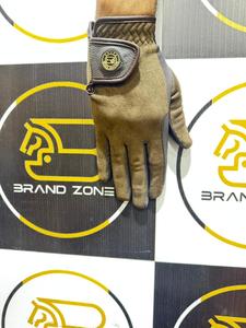 ถุงมือขี่ม้า BRAND ZONE สีดำ เทา ทอง ตาข่ายหนังสังเคราะห์ ไนลอน สแปนเด็กซ์ Guantes para montar a caballo Reithandschuhe - Product Image 2