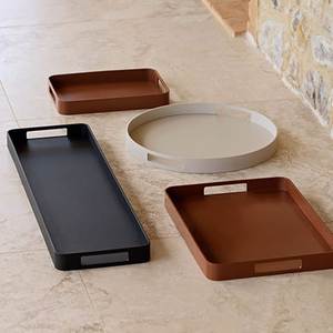 New Design Round <b>Gold</b> Plated Metal <b>Serving</b> Chocolate <b>Tray</b> for Kitchenware and Tabletop Usage Available in Bulk - Product Image 1