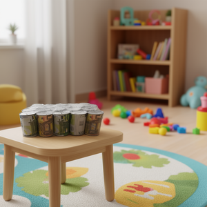 Salvadanaio Mini in Metallo da 100ml, Contenitore Rotondo per Monete, Regalo per Bambini - Product Image 3