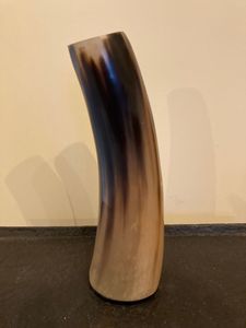 Porte-plantes artisanal en corne de buffle, récipient décoratif rustique rond pour la décoration de la maison, artisanat naturel écologique - Product Image 4
