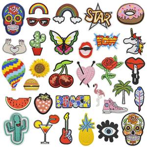 Custom Embroidery Patch Factory Supply Merrow Edge Fabric Badge for Caps <b>Jackets</b> Bags Garments Wholesale Iron On Sew On Applique - Product Image 4