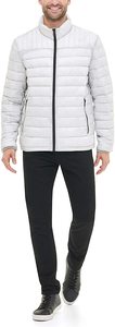 Veste matelassée coupe-vent unisexe en nylon 100% avec col montant, rembourrage en coton, ultra-légère, personnalisable, pour l'hiver, vente en gros - Product Image 2