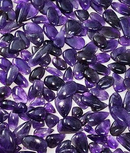Ametyste naturelle cabochon, formes variées, pierres précieuses en vrac, violettes, polies, calibrées, haute qualité, RUHAN GEMS, pour la fabrication de bijoux et bagues - Product Image 1
