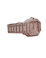 Montre mécanique en acier inoxydable ZAWO, nouvelle collection, cadran en diamant, verre, bracelet de 22 mm, montre unisexe hip-hop