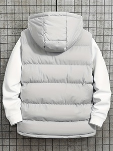 Custom Logo Men Hooded Puffer Vest Zipper Side Pockets <b>Thermal</b> Heat <b>Gilet</b> - Product Image 3