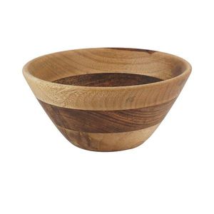 Bol de service en bois d'acacia écologique, design classique, fait main, non traité, léger, résistant à la chaleur, durable, bol à salade - Product Image 3