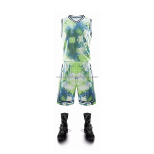 Ensemble d'uniformes de basket-ball pour jeunes hommes Design personnalisé imprimé-Créez vos propres vêtements de basket-ball uniques - Product Image 1