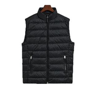 Chaleco de invierno para hombre, sin mangas, con logotipo personalizado, de algodón, para calentar el cuerpo, venta al por mayor. - Product Image 1