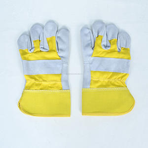 Guantes de Seguridad de Cuero Dividido para Trabajo, Resistentes al Calor y Antideslizantes, Color Personalizado para Uso Industrial en Construcción, Minería y Fábrica - Product Image 1