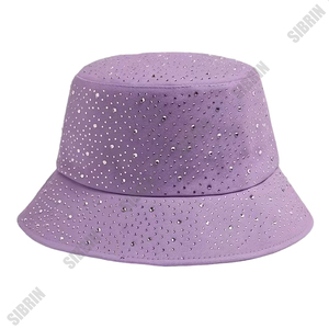 SIBRIN Custom Rhinestone Bling Glitter Diamond <b>Bucket</b> <b>Hats</b> Unisex Caps Streetwear Outdoor <b>Festival</b> Rave Party <b>Hats</b> Pack - Product Image 6