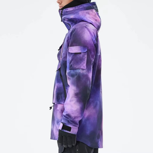 Combinaison de ski pour homme, imperméable, respirante, bleu acier/noir, isolée, pour snowboard et ski - Product Image 4