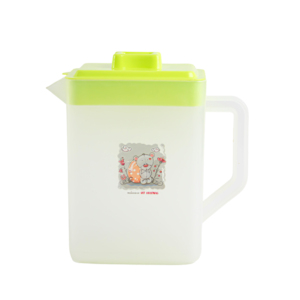 Pichet carré en plastique de 1,2 L avec couvercle amovible, pratique et facile à utiliser à la maison, à l'école ou au bureau pour le stockage d'eau, de jus et d'autres boissons - Product Image 5