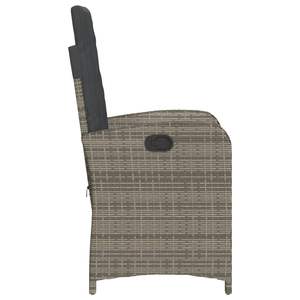 Juego de 2 Sillas de Jardín Estándar en Ratán Sintético Gris con Función Reclinable - Product Image 6