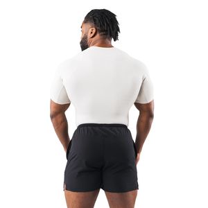 Camiseta Deportiva de Compresión Blanca Brillante para Hombre, Ligera, de Alto Rendimiento, para Entrenamiento Atlético, Fitness, Serigrafiada, Lisa, Informal - Product Image 6