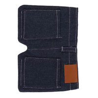 Dompet Koin Denim Mini Vintage, Tempat Penyimpanan Kartu Ringan, Dompet Uang, Organizer Saku Portabel untuk Wanita dan Pria