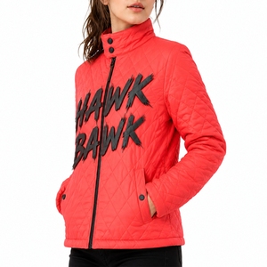 Chaqueta Acolchada Personalizada para Mujer, Estilo Casual, con Costuras de Diamantes, Ropa de Invierno, Prenda Acolchada Informal - Product Image 3