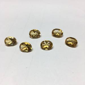 Citrino natural de corte ovalado, parte trasera puntiaguda, pulido, piedras preciosas sueltas para la fabricación de joyas, suministro al por mayor. - Product Image 2