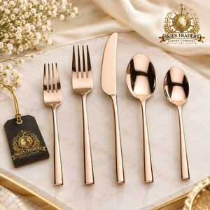 Juego de Cuchillos para Queso de Lujo, Sostenibles, en Oro Satinado, Acero Inoxidable, Espátula para Queso, Cortador de Mantequilla, Tenedores para Servir, Utensilios para Hotel y Restaurante - Product Image 5