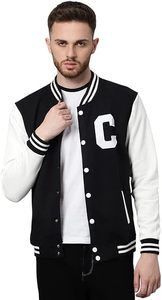 Factory Custom <b>Men</b> Wool Blend Eco-Friendly Winter Varsity <b>Jacket</b> White Sleeve <b>Letter</b> Embroidery Chenille Streetwear Letterman - Product Image 1