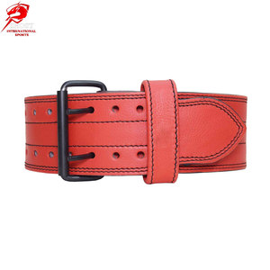 Export Quality Strength Deadlifting <b>Belt</b> Built With Thick Leather Reinforced Edges And Comfortable For Adult Use - Product Image 1