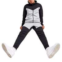Nouvel ensemble de survêtement deux pièces à capuche en molleton technique de qualité supérieure pour homme, idéal pour le sport d'hiver, la gym, le fitness et le streetwear.