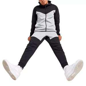 ชุดวอร์มกีฬาคุณภาพพรีเมียมใหม่ เสื้อผ้าฟลีซเทคโนโลยีสำหรับออกกำลังกาย ชุดเซ็ตสองชิ้นสำหรับผู้ชาย ชุดวอร์มสำหรับวิ่งออกกำลังกายสำหรับผู้ชาย - Product Image 3