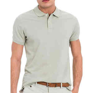T-shirt décontracté en polyester/coton, uni, tricoté, style anglais, manches courtes, respirant, séchage rapide, unisexe, homme - Product Image 2