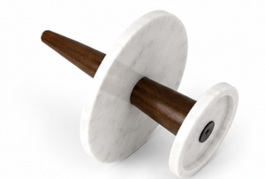 Support de service à deux niveaux en marbre de qualité supérieure, plateau décoratif pour desserts, support à gâteaux pour la maison, la table à manger, les fêtes, les buffets, la présentation de la restauration - Product Image 6