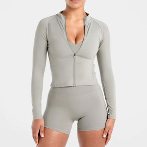 Conjunto Deportivo de Yoga para Niñas, Tendencia 2026, Camiseta de Manga Larga de Compresión, Transpirable, Elástica en Cuatro Direcciones - Product Image 1