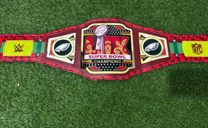 Ceinture de championnat LIX des Philadelphia Eagles, taille adulte, modèle Legacy, en alliage de zinc de qualité supérieure, 2mm/4mm, taille haute - Product Image 3