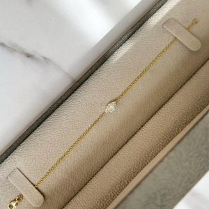 กำไลเพชรเพาะเลี้ยงในห้องปฏิบัติการ รับรองโดย IGI ทรงกลมเจียระไนแบบบริลเลียนท์ ทอง 10K 14K 18K สีเหลือง ชมพู ขาว เครื่องประดับหรูหราสำหรับเธอ - Product Image 5