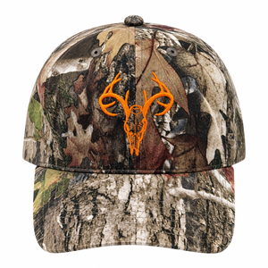 Gorra de Béisbol de 6 Paneles con Bordado de Asta de Ciervo Naranja, Unisex, Estilo Casual para Exteriores - Product Image 5
