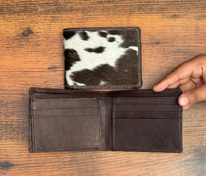กระเป๋าสตางค์หนังวัวสุดพิเศษสำหรับผู้ชายทำมือแบบมินิมอลทำจากหนังสมาร์ทและกระเป๋าสตางค์แบบบางสำหรับผู้ชาย - Product Image 6