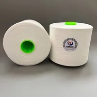 Fil à coudre élastique 22/2 semi-mat 100% polyester filé haute ténacité pour point de croix et broderie sur tube de teinture thermo-fixé