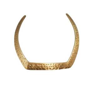 Collier ras du cou en laiton métallique pour femme, réglable, plaqué laiton, bijou minimaliste, élégant et tendance - Product Image 3