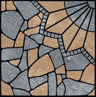 Carreaux de sol en porcelaine rustiques robustes pour extérieur, 300x300 mm, 12 mm d'épaisseur, pour parking, carreaux de terrasse 12*12 mm, directement de l'usine