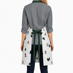 100% Cotton Bib <b>Apron</b> With Pocket New printed Design Christmas <b>Kitchen</b> <b>Apron</b> for Cooking Classic Style at Factory Price. - Product Image 5
