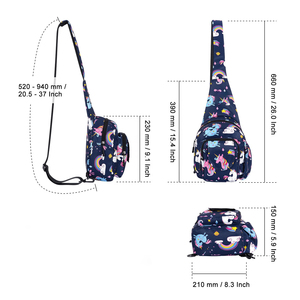 Bolso bandolera impermeable con cierre de cremallera seguro y opciones de personalización de marca. - Product Image 3