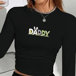 เสื้อเชิ้ตแขนยาวแฟชั่นผู้หญิงสำหรับตกแต่งอีสเตอร์ - Product Image 2