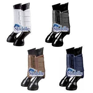 Botas Protectoras de Tendón para Caballos, Botas de Entrenamiento Deportivo, Equipo de Protección para Patas de Caballo, Color Azul Marino - Product Image 3