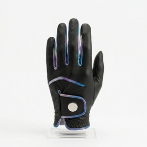 Gant de golf personnalisé en cuir Cabretta avec ventilation des doigts, design confortable, main gauche, fabricant OEM ODM direct, faible MOQ - Product Image 1