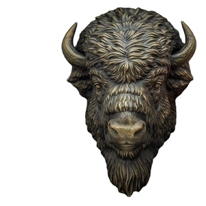 Decoración de Pared Moderna de Aluminio con Cabeza de Animal, Diseño de Siete Caballos, Estilo Indio, Exportación India - Product Image 1