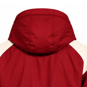 Mens Red Nylon Quarter Zip <b>Hoodie</b> Shorts Set Contrast Panel Lightweight Athletic <b>Running</b> Training Gym Casual Sportswear - Product Image 4