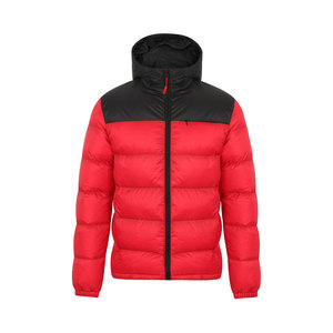 Mens Quilted Puffer Jacket Windproof Warm Winter Outerwear for Daily Use Hooded Puffer Jacket with <b>Thermal</b> Padding - Product Image 1