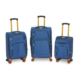 Juego de Maletas de Poliéster de 3 Piezas con 4 Ruedas, Juego de Bolsas de Viaje Ligeras con Candado de Combinación y Asa Suave - Product Image 3