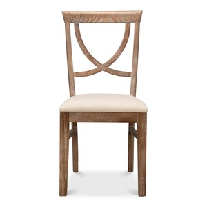 Chaise de salle à manger minimaliste en bois massif avec accoudoirs et assise rembourrée en tissu pour restaurants, hôtels et intérieurs commerciaux - Product Image 6