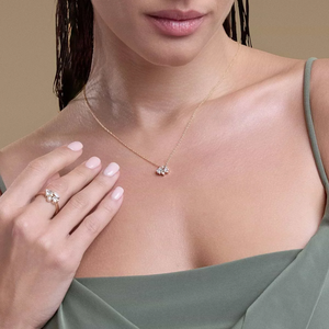 จี้เพชรเพาะเลี้ยงในห้องปฏิบัติการ 3 4 กะรัต ดีไซน์หรูหรา ประกายระยิบระยับ สร้อยคอเพชรเม็ดเดี่ยว เครื่องประดับชั้นดี ของขวัญสำหรับผู้หญิง - Product Image 2