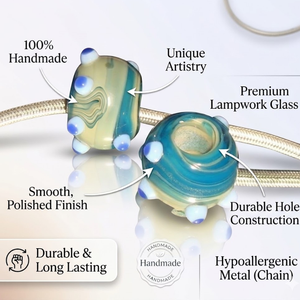 Cuentas de Cristal Negro Hechas a Mano de Primera Calidad |   Cuentas Sueltas para Hacer Joyería, Collares, Adornos de Pared y Manualidades con Cortinas - Product Image 6